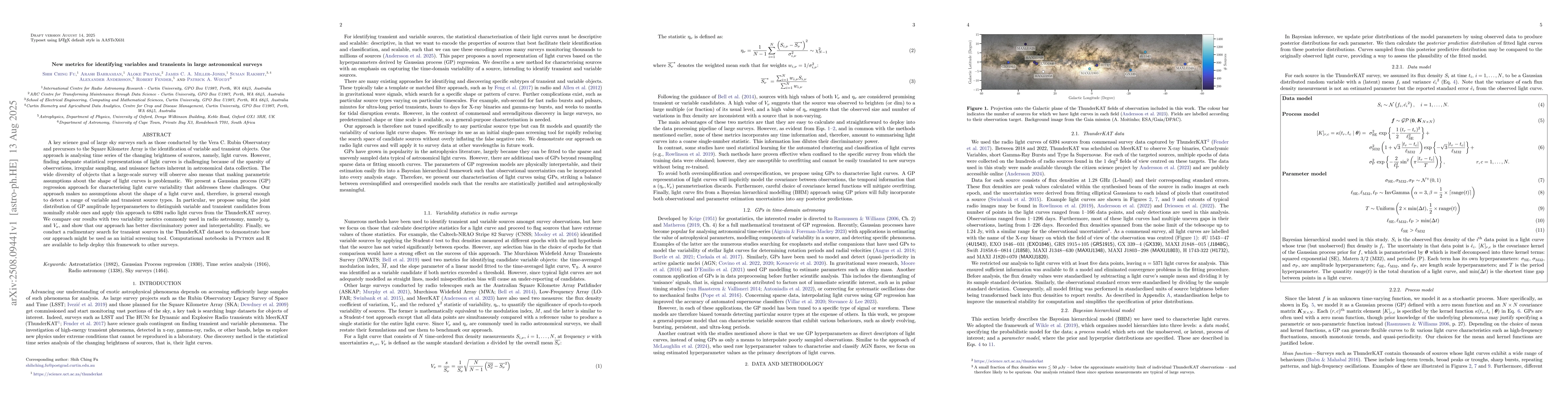 Thumbnail for New Metrics for Identifying Variables and Transients in Large
  Astronomical Surveys
