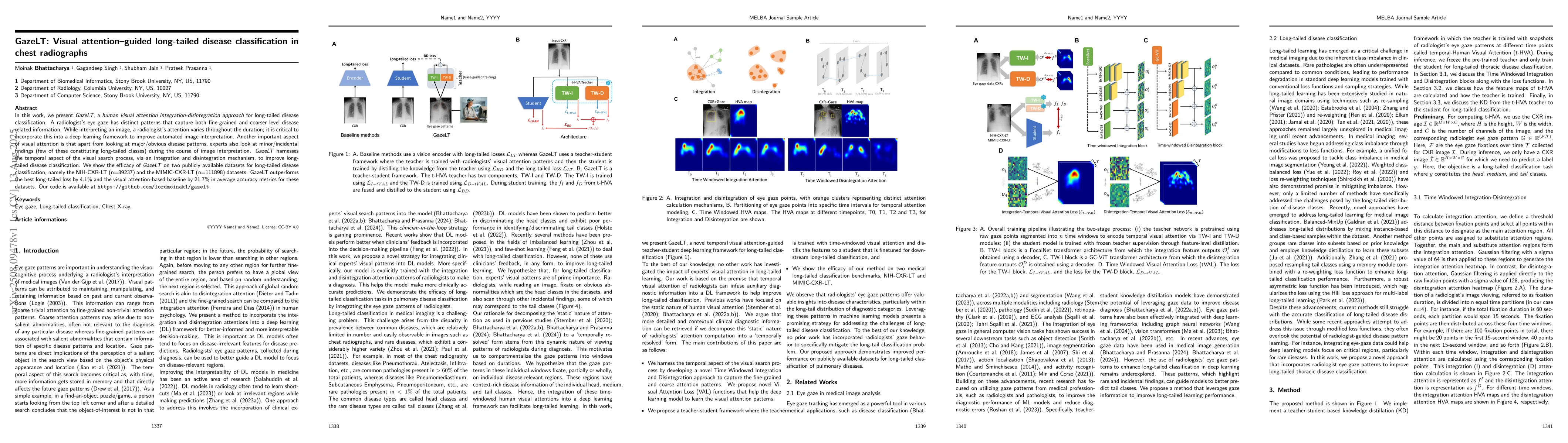 Thumbnail for GazeLT: Visual attention-guided long-tailed disease classification in
  chest radiographs