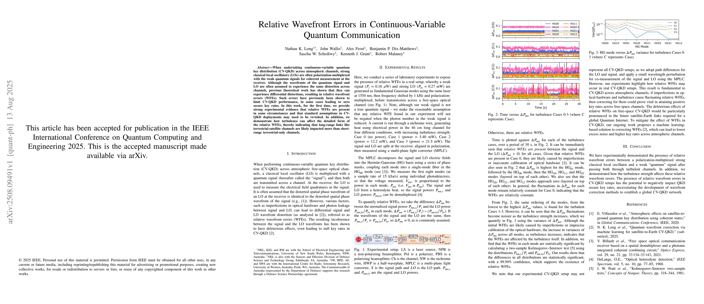 Thumbnail for Relative Wavefront Errors in Continuous-Variable Quantum Communication