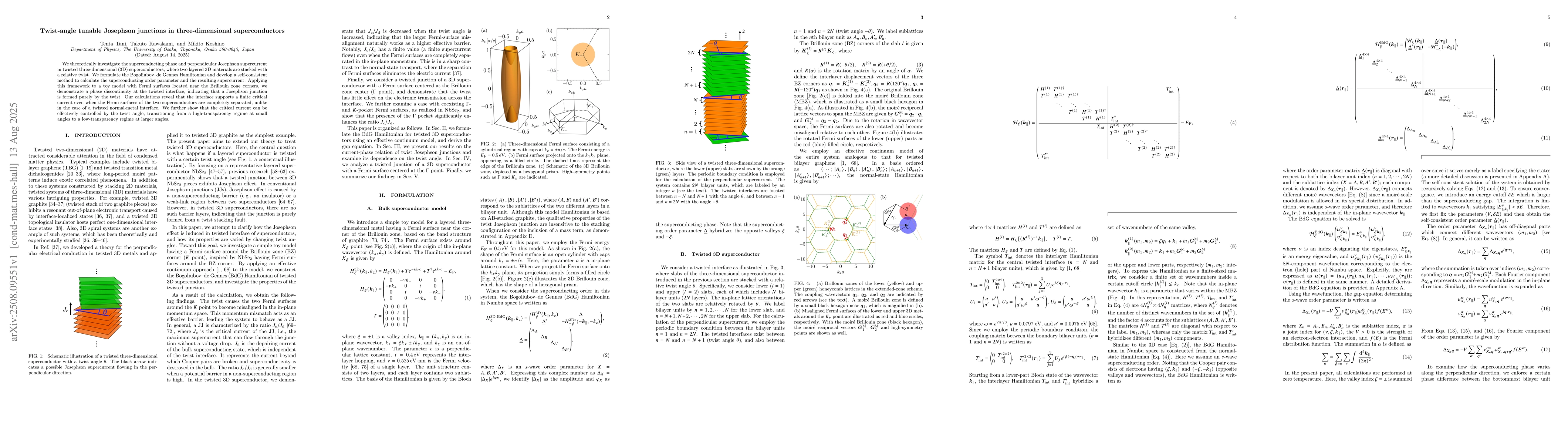Thumbnail for Twist-angle tunable Josephson junctions in three-dimensional
  superconductors
