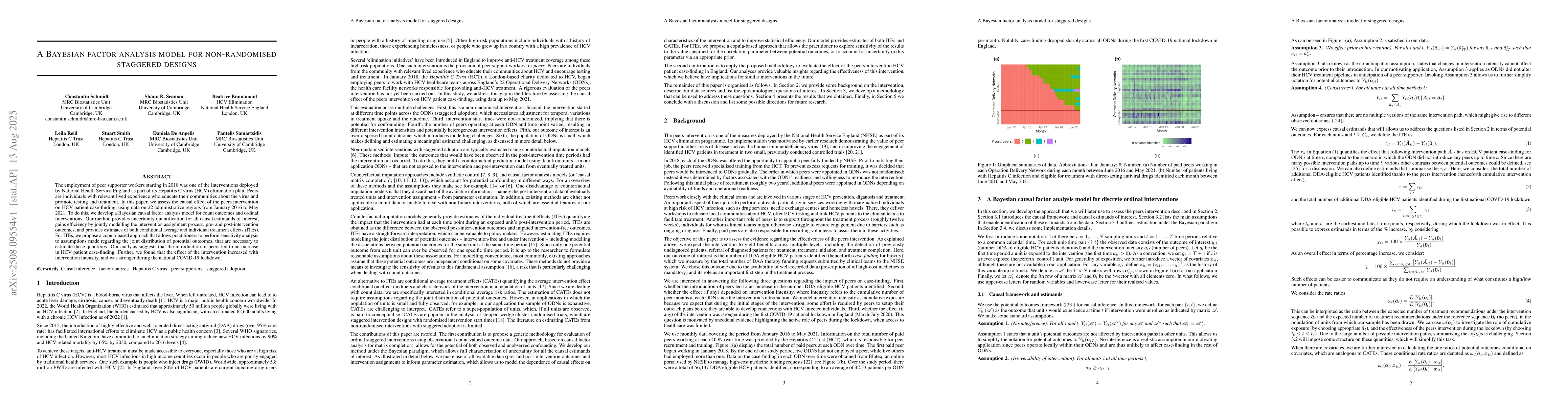 Thumbnail for A Bayesian factor analysis model for non-randomised staggered designs