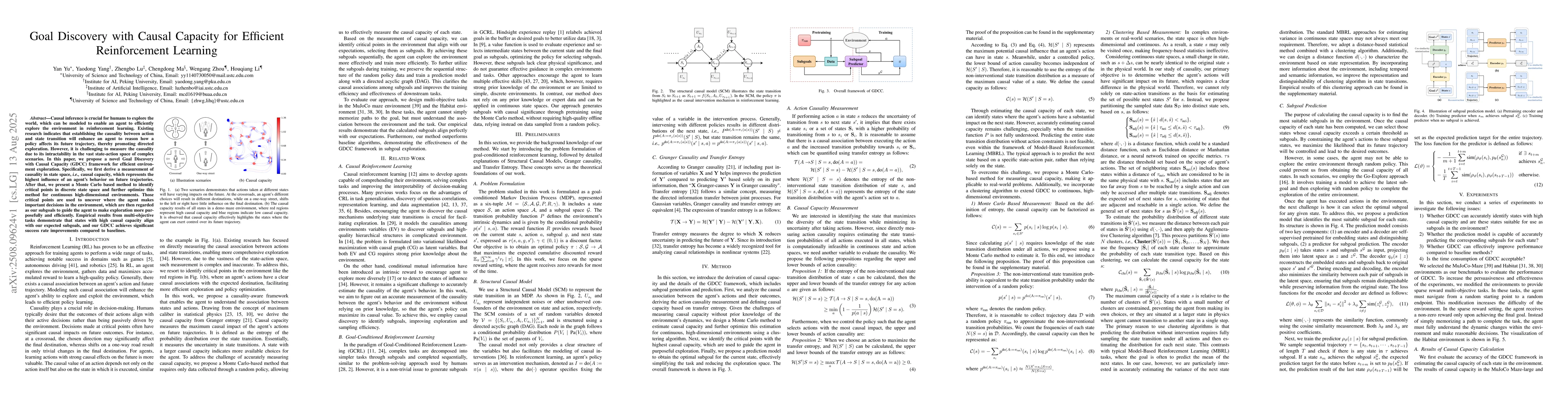 Thumbnail for Goal Discovery with Causal Capacity for Efficient Reinforcement Learning