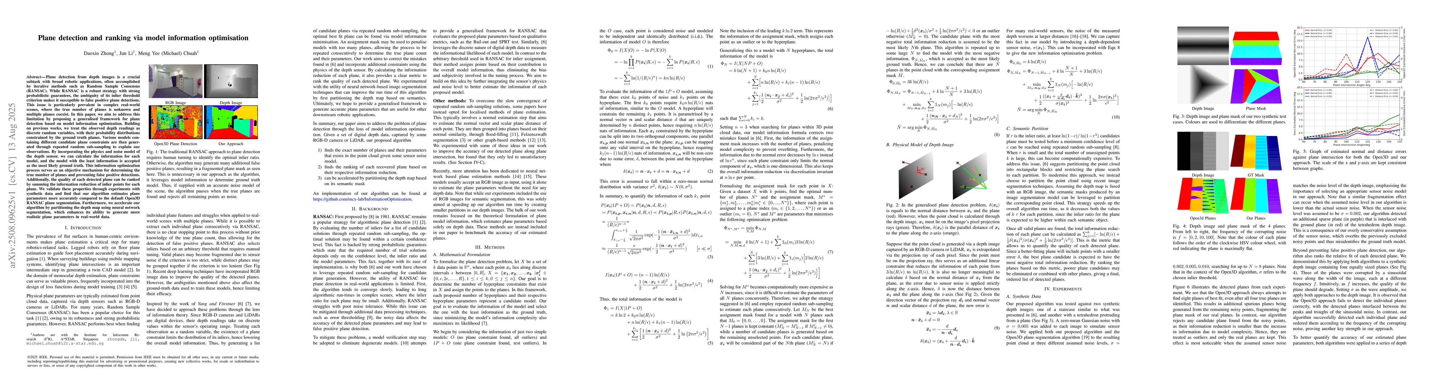 Thumbnail for Plane Detection and Ranking via Model Information Optimization