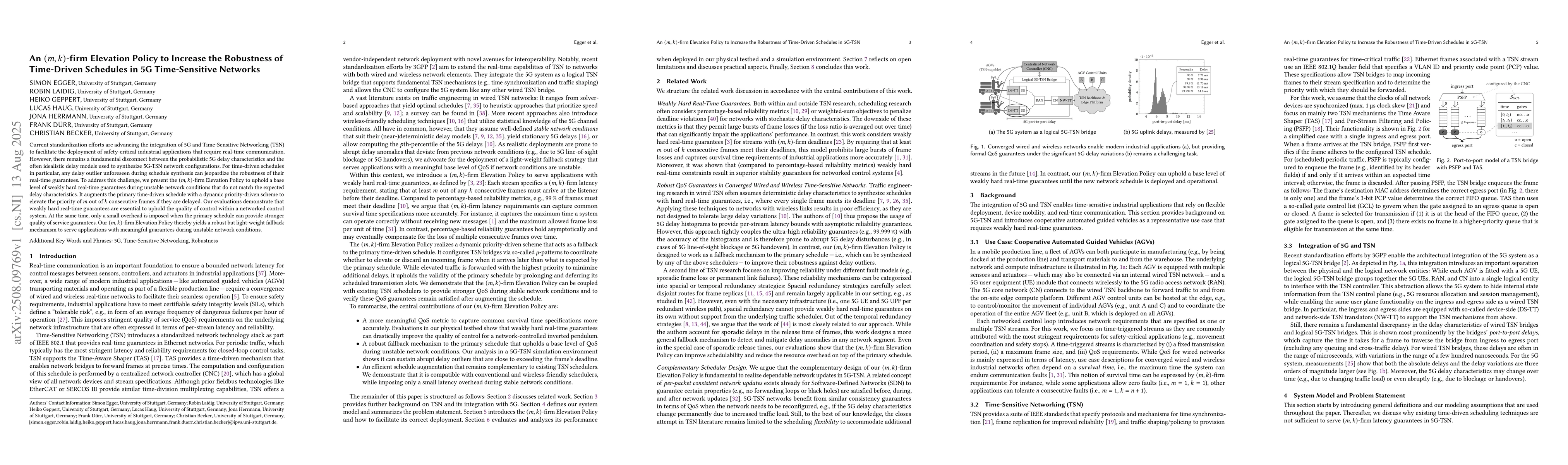 Thumbnail for An (m,k)-firm Elevation Policy to Increase the Robustness of Time-Driven
  Schedules in 5G Time-Sensitive Networks