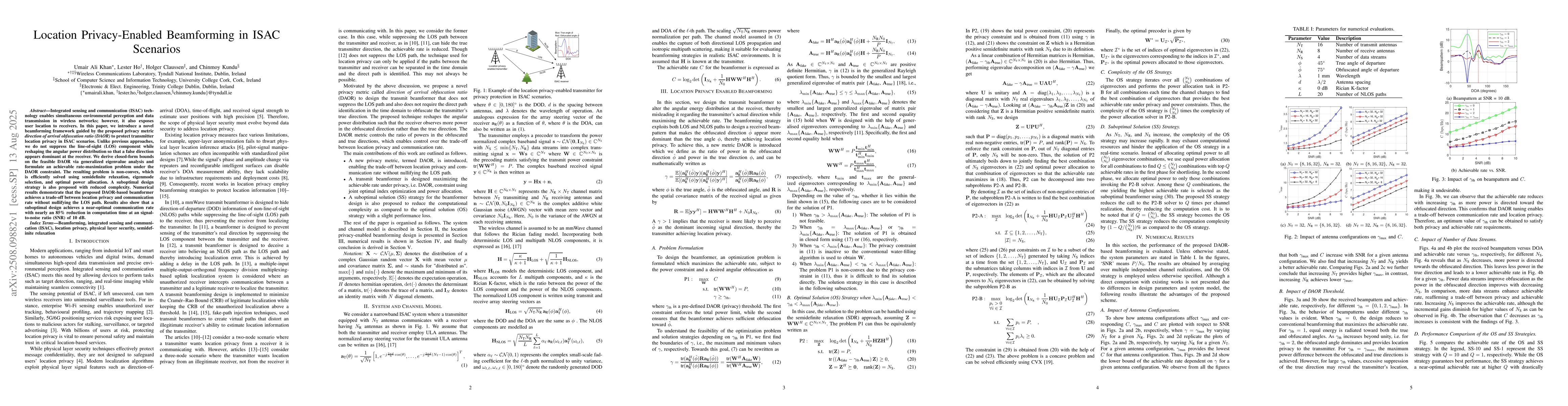 Thumbnail for Location Privacy-Enabled Beamforming in ISAC Scenarios