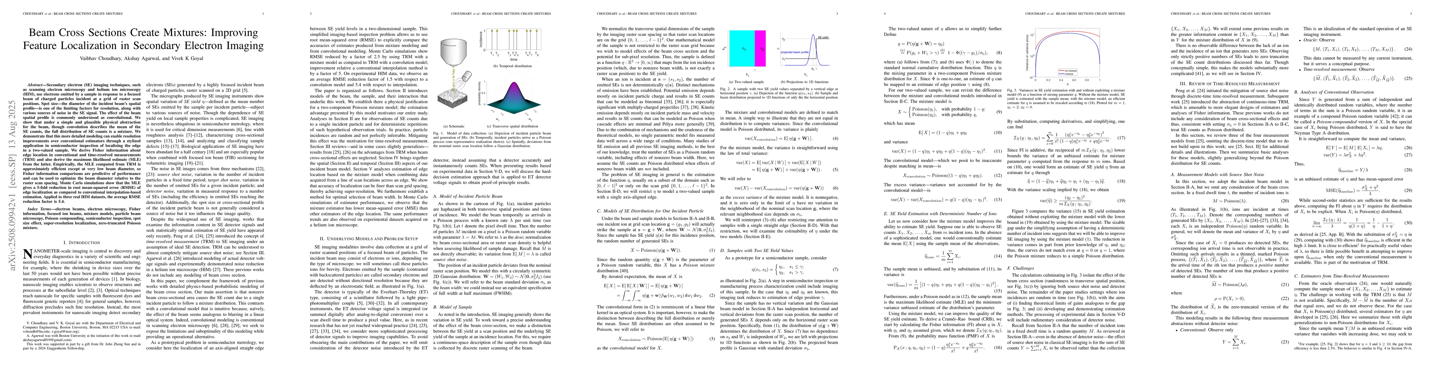 Thumbnail for Beam Cross Sections Create Mixtures: Improving Feature Localization in
  Secondary Electron Imaging