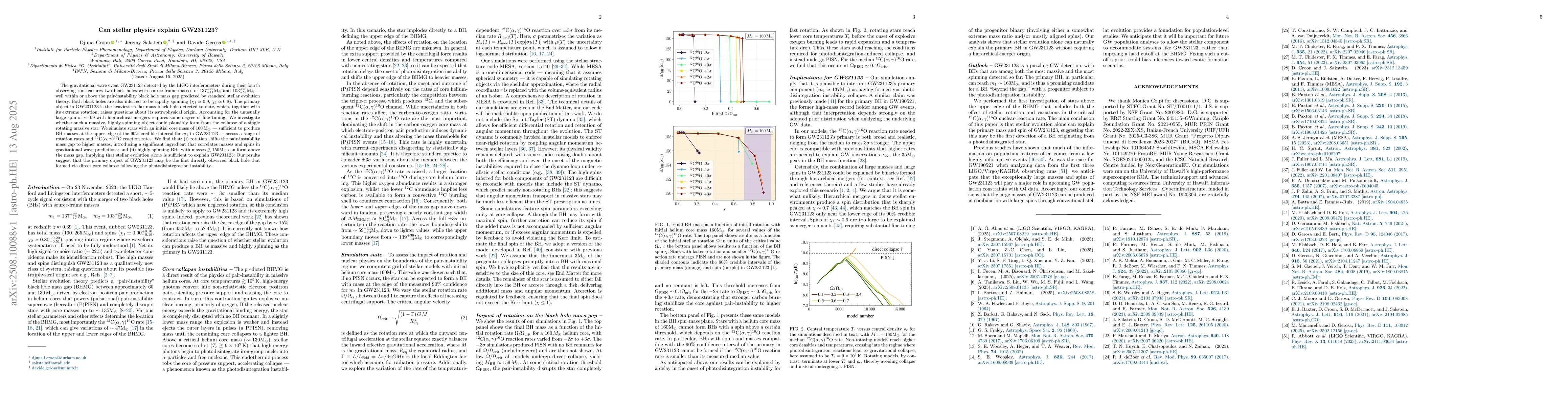Thumbnail for Can stellar physics explain GW231123?