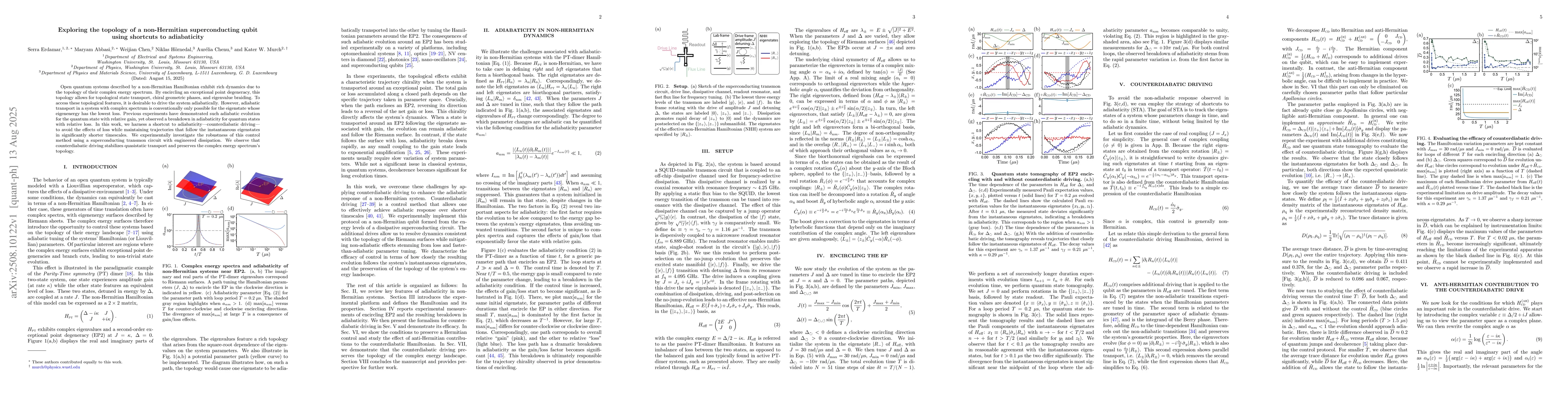 Thumbnail for Exploring the topology of a non-Hermitian superconducting qubit using
  shortcuts to adiabaticity