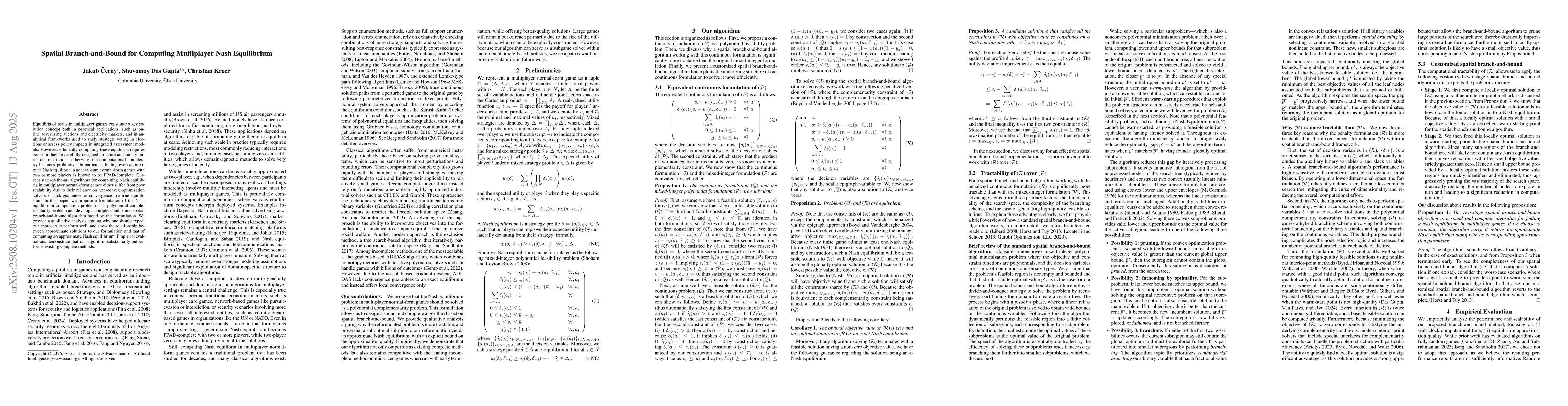 Thumbnail for Spatial Branch-and-Bound for Computing Multiplayer Nash Equilibrium