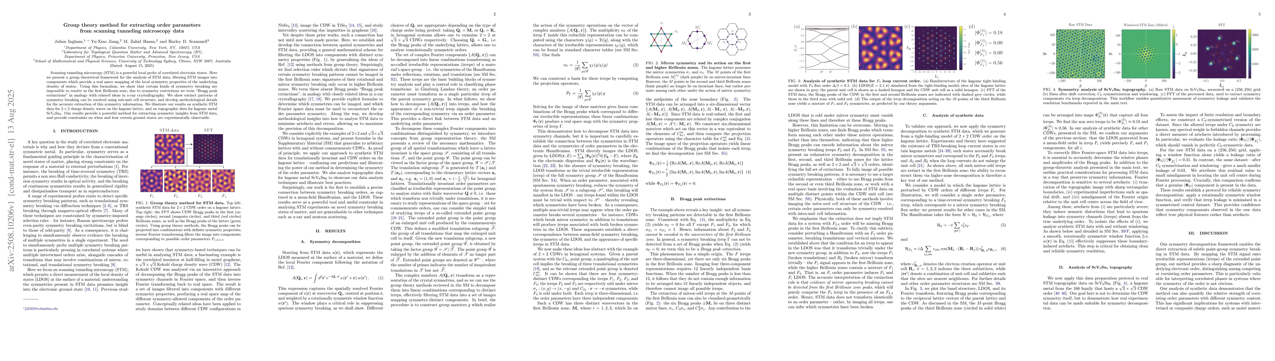 Thumbnail for Group theory method for extracting order parameters from scanning
  tunneling microscopy data