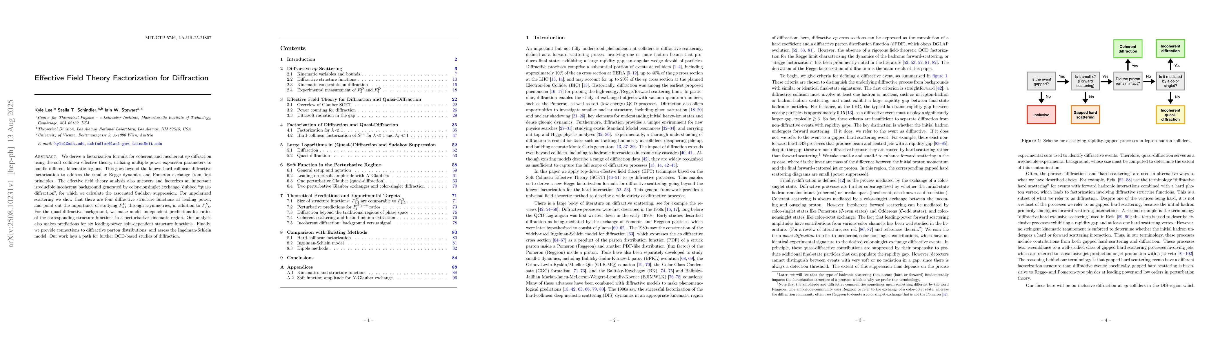 Thumbnail for Effective Field Theory Factorization for Diffraction