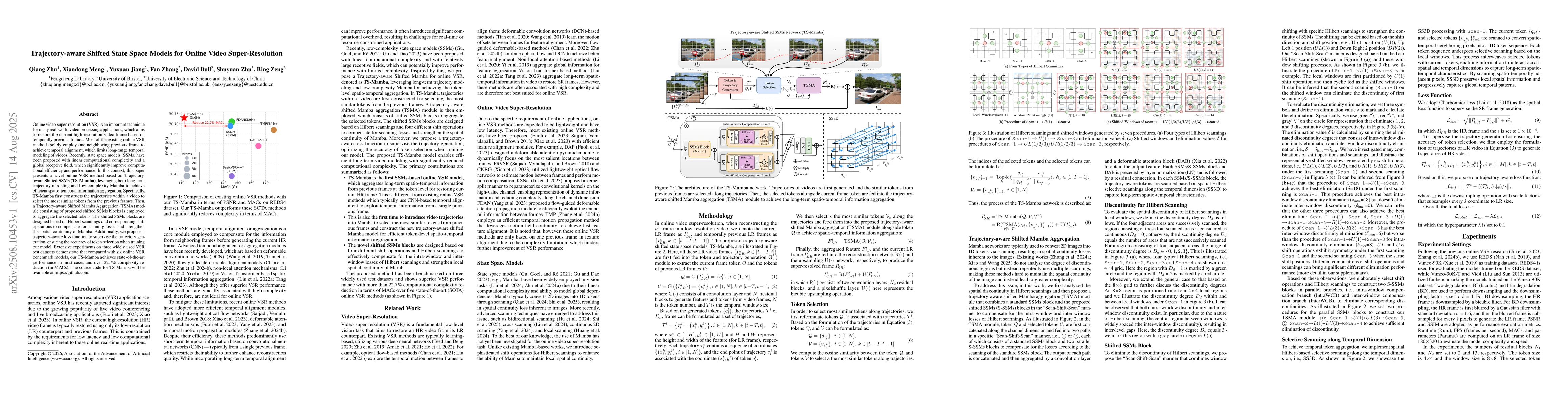 Thumbnail for Trajectory-aware Shifted State Space Models for Online Video
  Super-Resolution