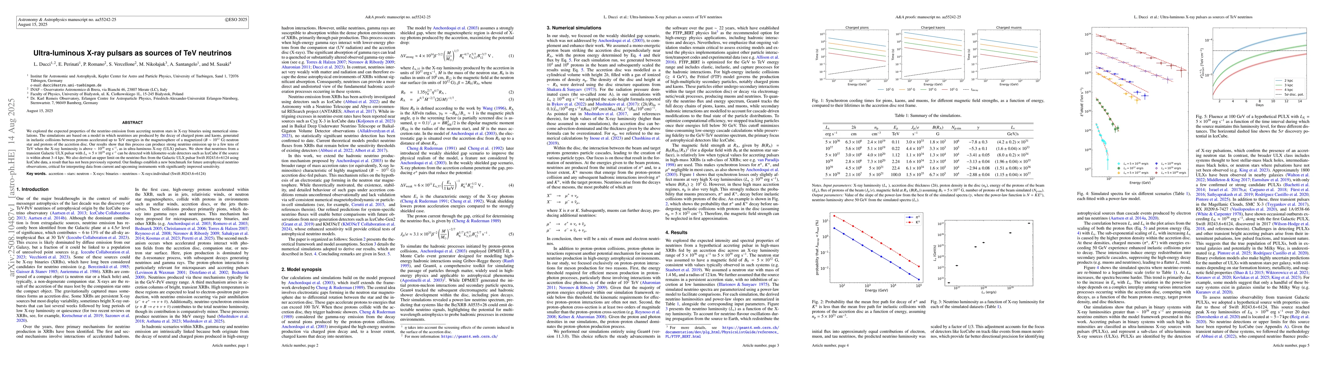 Thumbnail for Ultra-luminous X-ray pulsars as sources of TeV neutrinos
