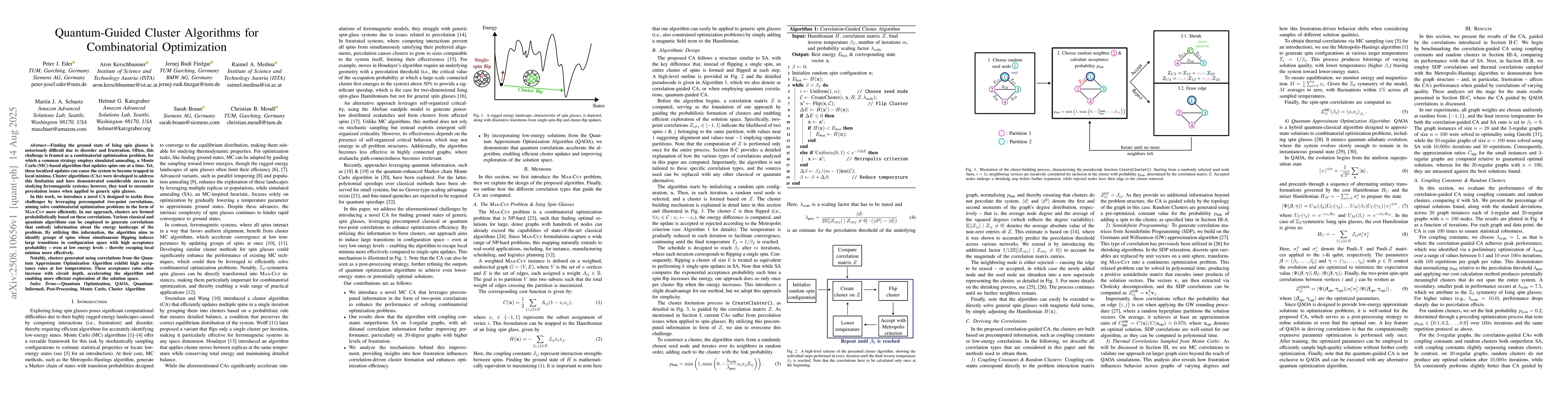 Thumbnail for Quantum-Guided Cluster Algorithms for Combinatorial Optimization
