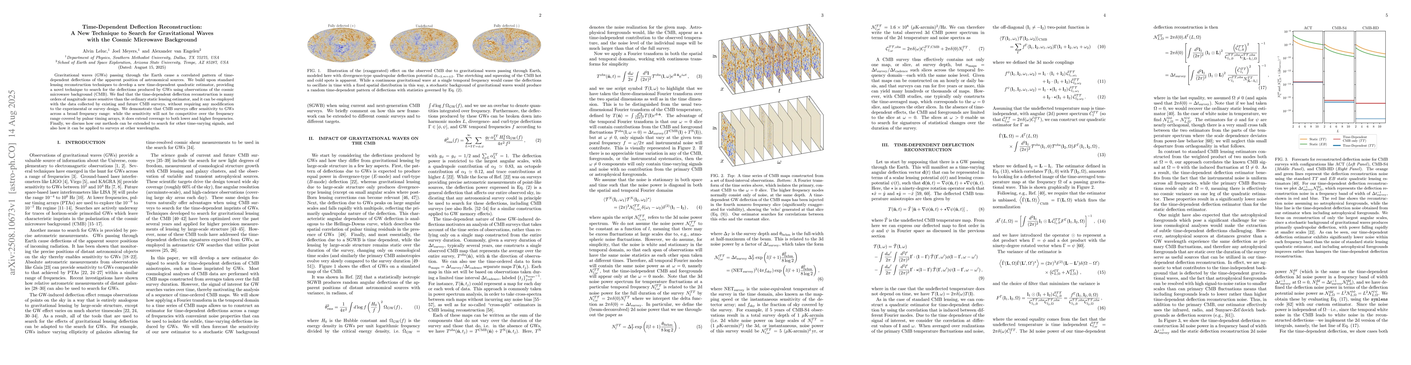 Thumbnail for Time-Dependent Deflection Reconstruction: A New Technique to Search for
  Gravitational Waves with the Cosmic Microwave Background