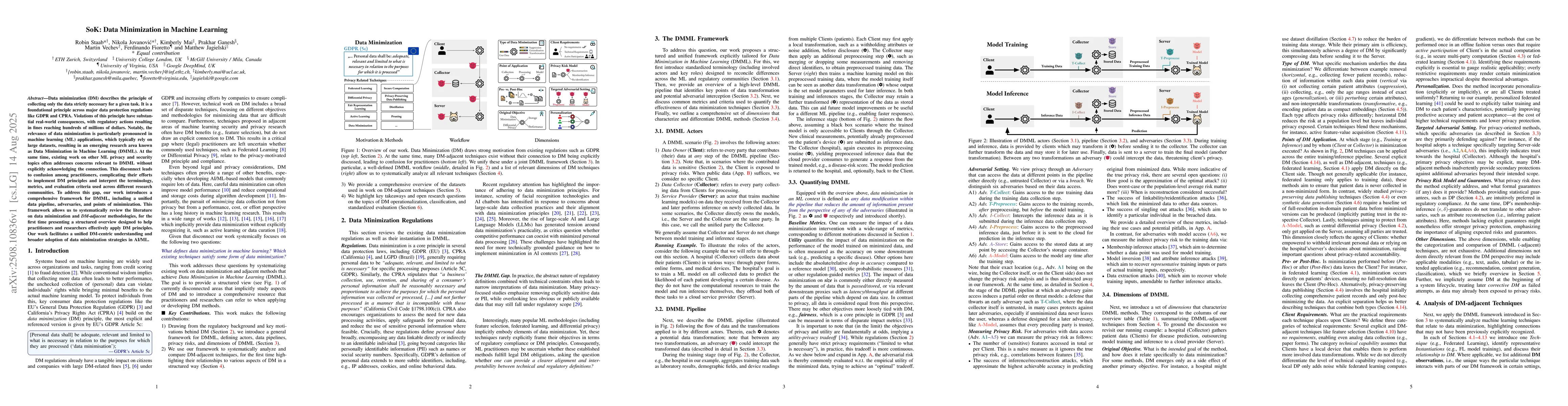 Thumbnail for SoK: Data Minimization in Machine Learning