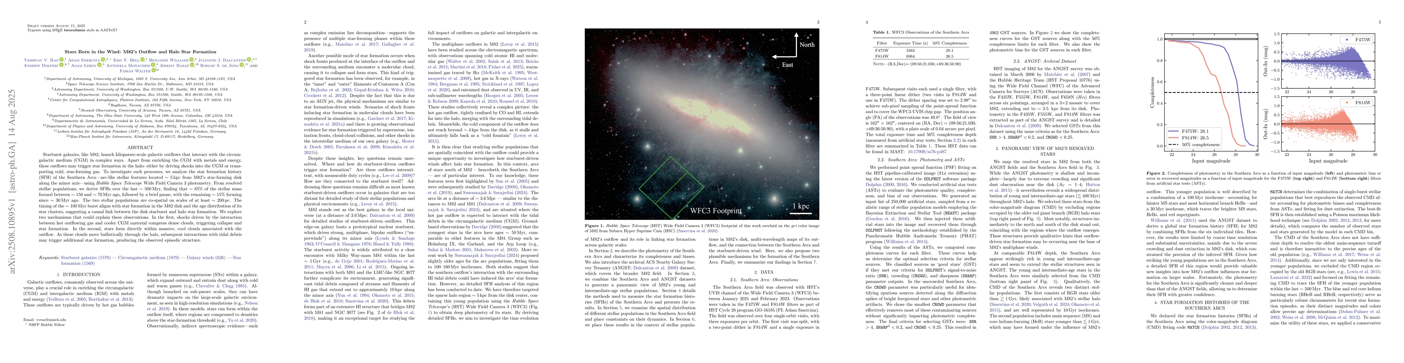 Thumbnail for Stars Born in the Wind: M82's Outflow and Halo Star Formation