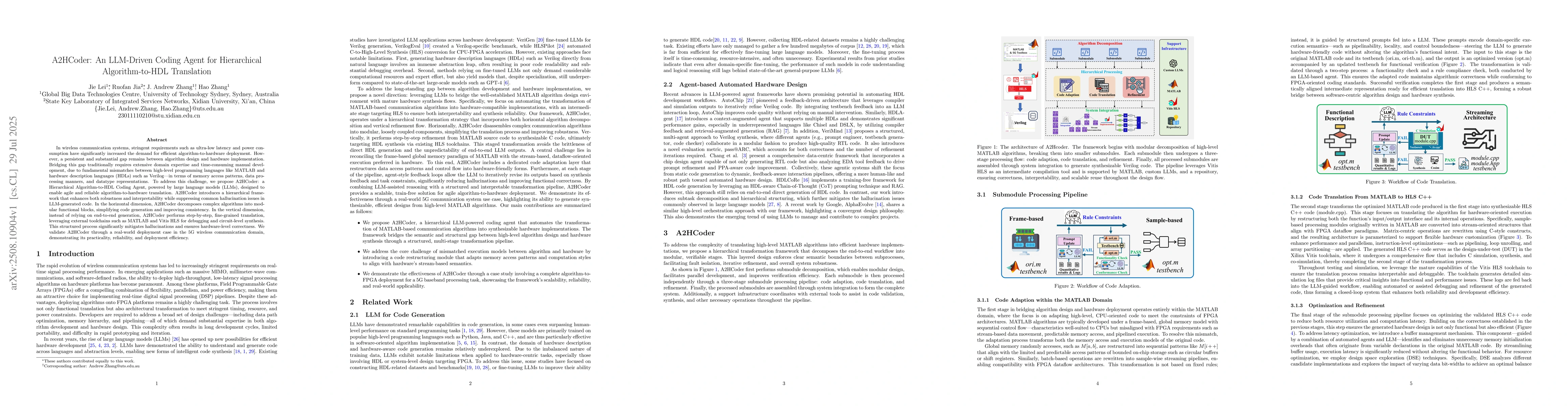 Thumbnail for A2HCoder: An LLM-Driven Coding Agent for Hierarchical Algorithm-to-HDL
  Translation