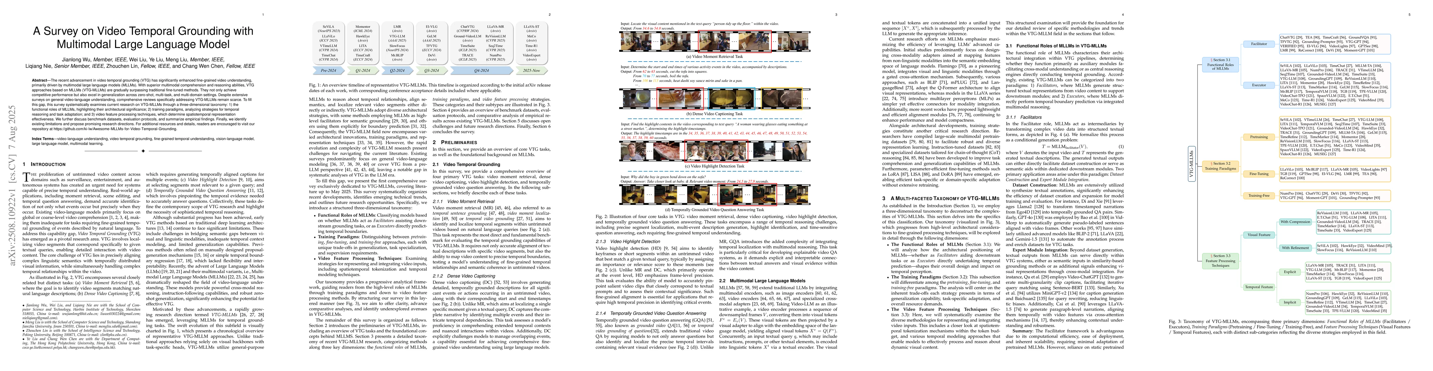 Thumbnail for A Survey on Video Temporal Grounding with Multimodal Large Language
  Model