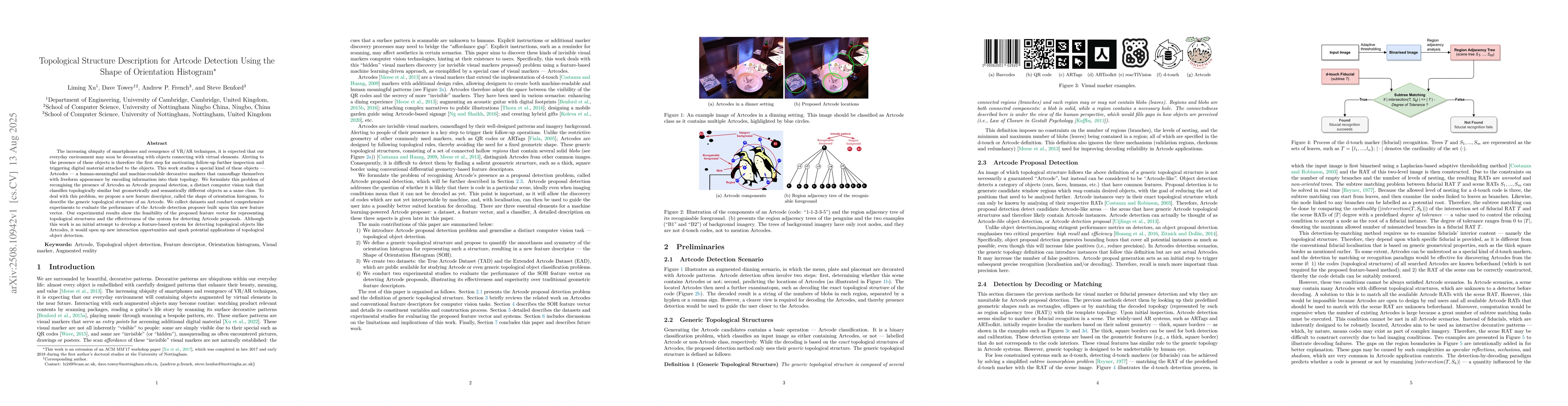 Thumbnail for Topological Structure Description for Artcode Detection Using the Shape
  of Orientation Histogram
