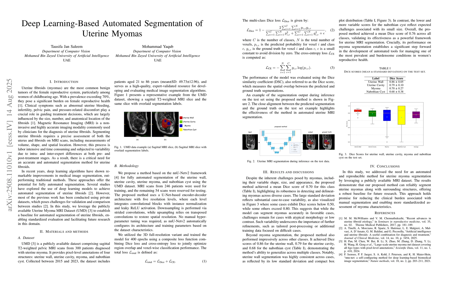 Thumbnail for Deep Learning-Based Automated Segmentation of Uterine Myomas