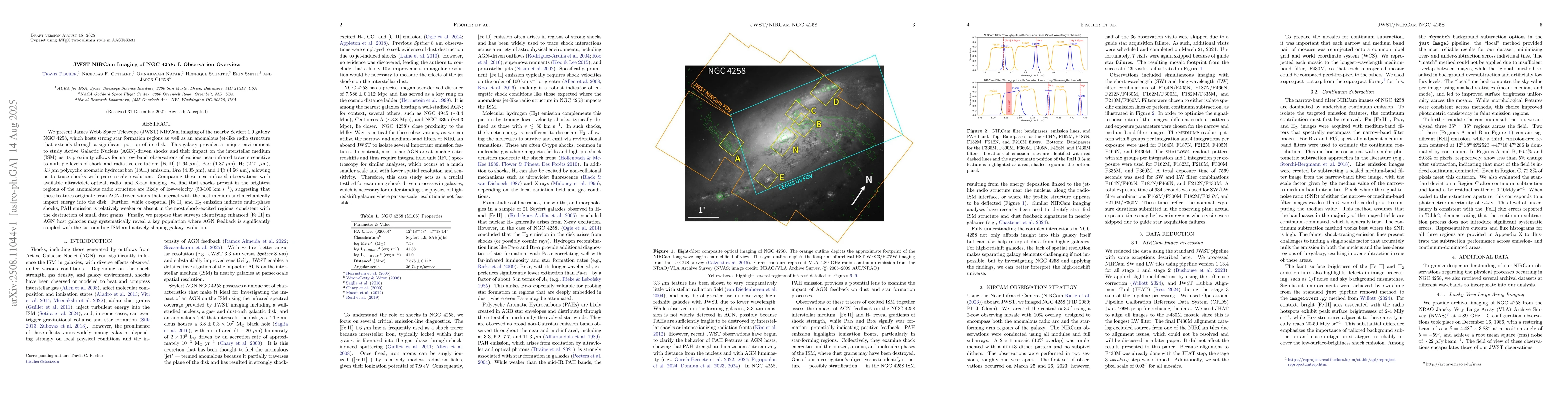 Thumbnail for JWST NIRCam Imaging of NGC 4258: I. Observation Overview
