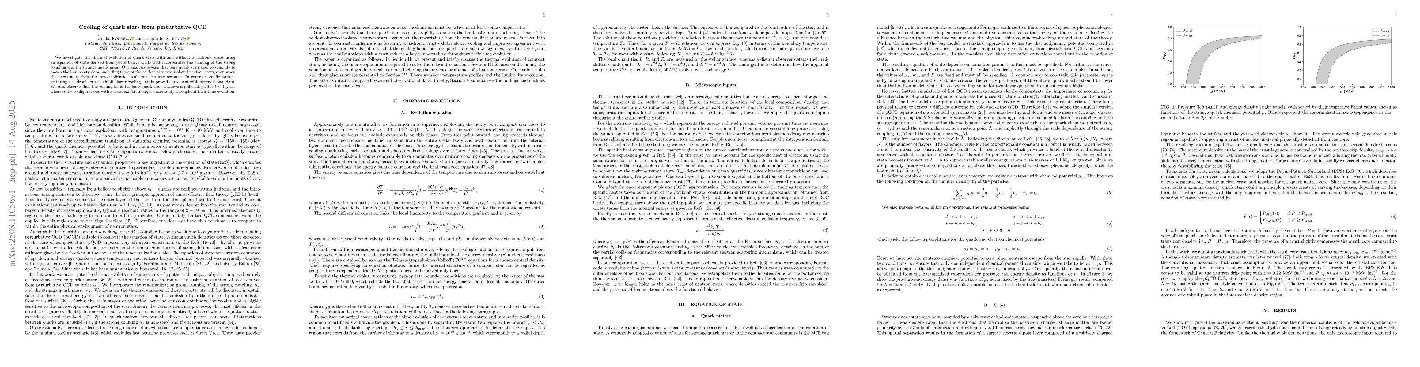 Thumbnail for Cooling of quark stars from perturbative QCD