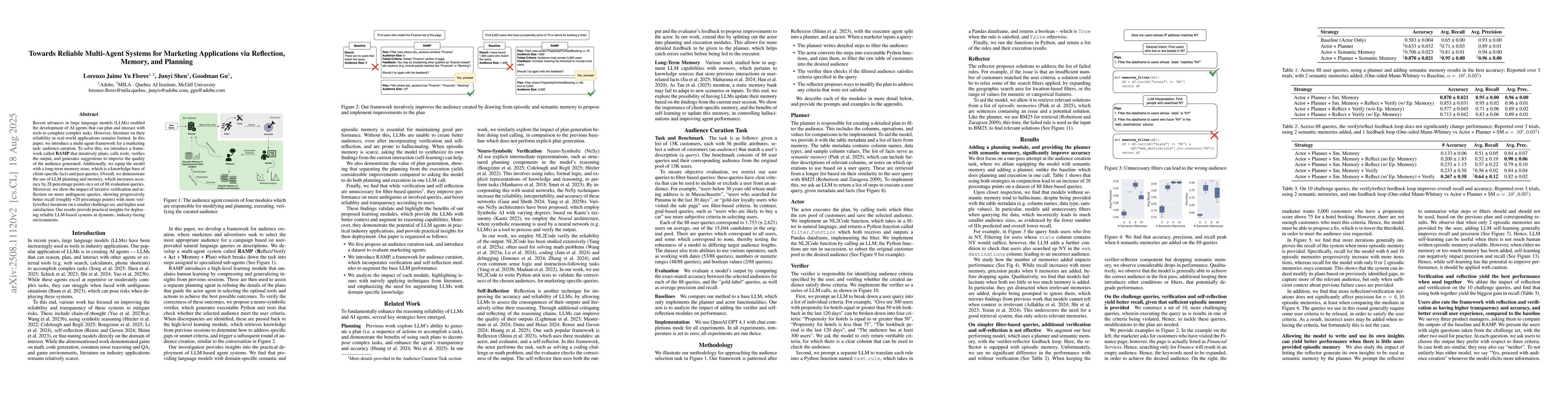 Thumbnail for Towards Reliable Multi-Agent Systems for Marketing Applications via
  Reflection, Memory, and Planning