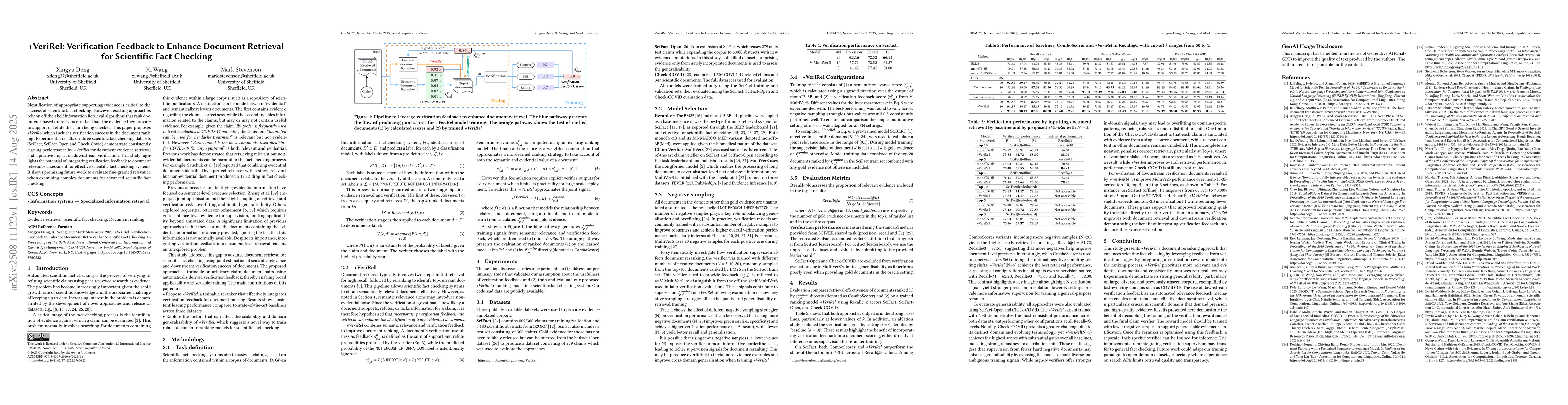 Thumbnail for +VeriRel: Verification Feedback to Enhance Document Retrieval for
  Scientific Fact Checking