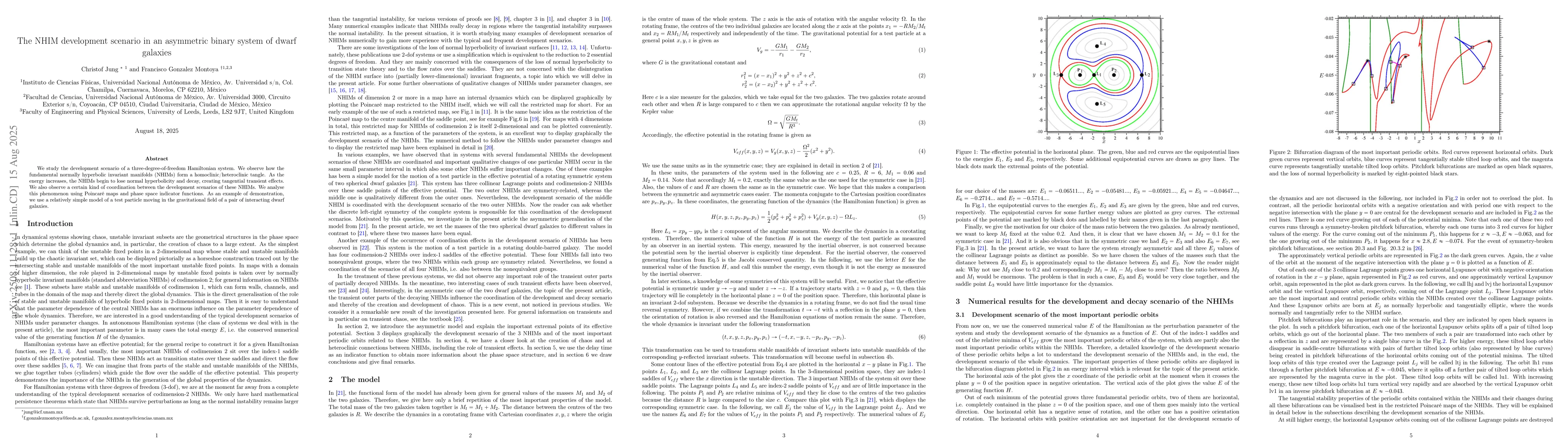 Thumbnail for The NHIM development scenario in an asymmetric binary system of dwarf
  galaxies