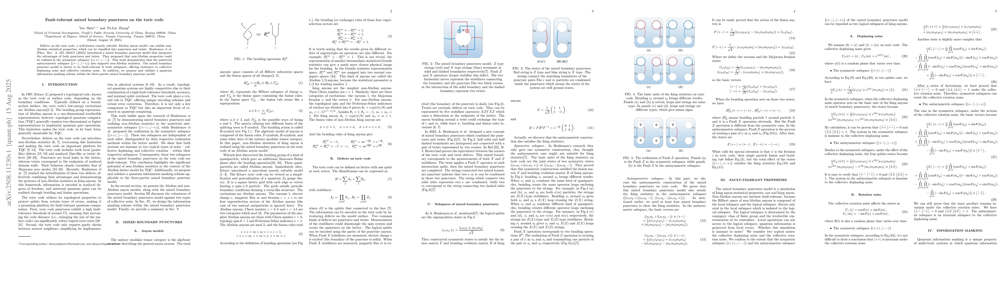 Thumbnail for Fault-tolerant mixed boundary punctures on the toric code