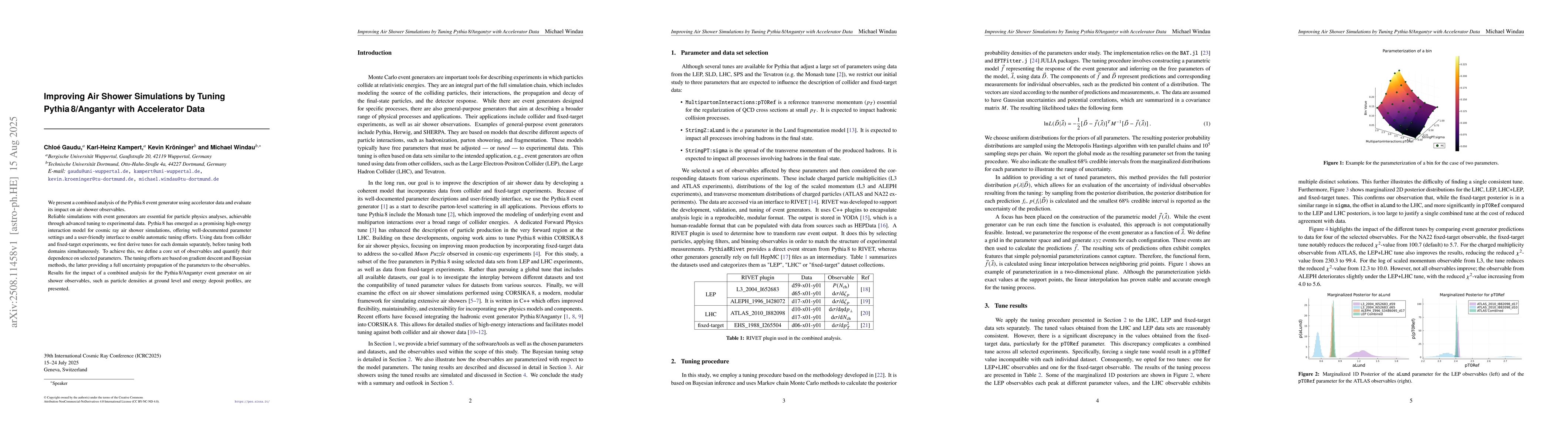 Thumbnail for Improving Air Shower Simulations by Tuning Pythia 8/Angantyr with
  Accelerator Data