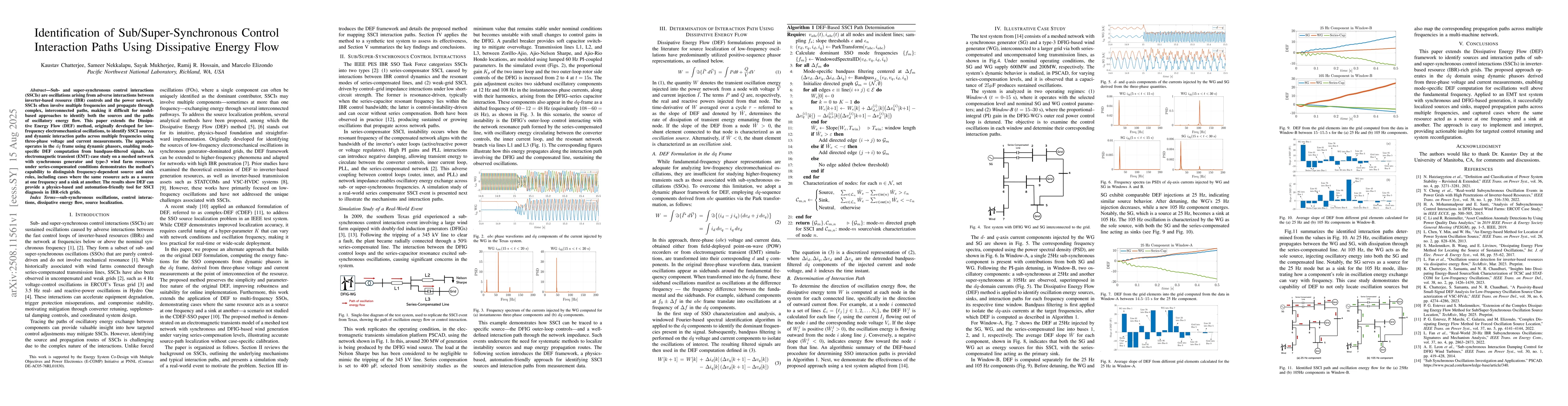 Thumbnail for Identification of Sub/Super-Synchronous Control Interaction Paths Using
  Dissipative Energy Flow