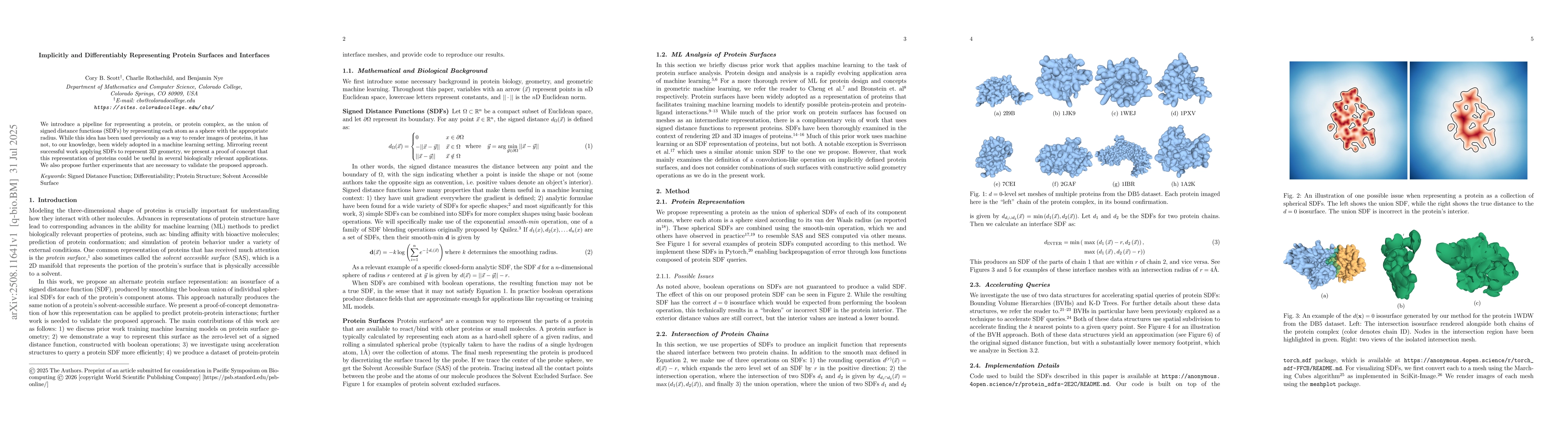 Thumbnail for Implicitly and Differentiably Representing Protein Surfaces and
  Interfaces