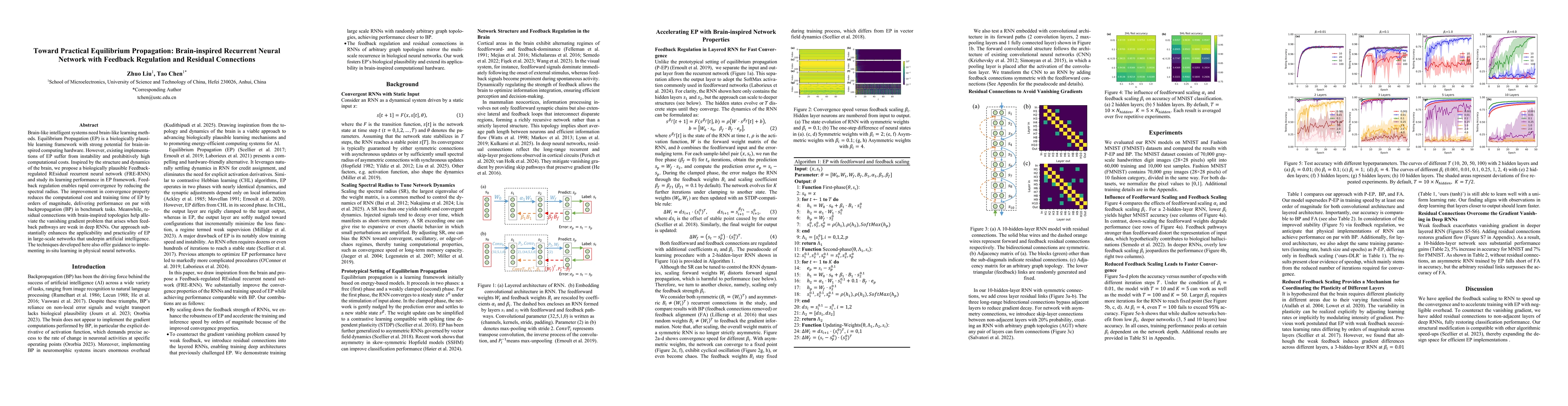 Thumbnail for Toward Practical Equilibrium Propagation: Brain-inspired Recurrent
  Neural Network with Feedback Regulation and Residual Connections