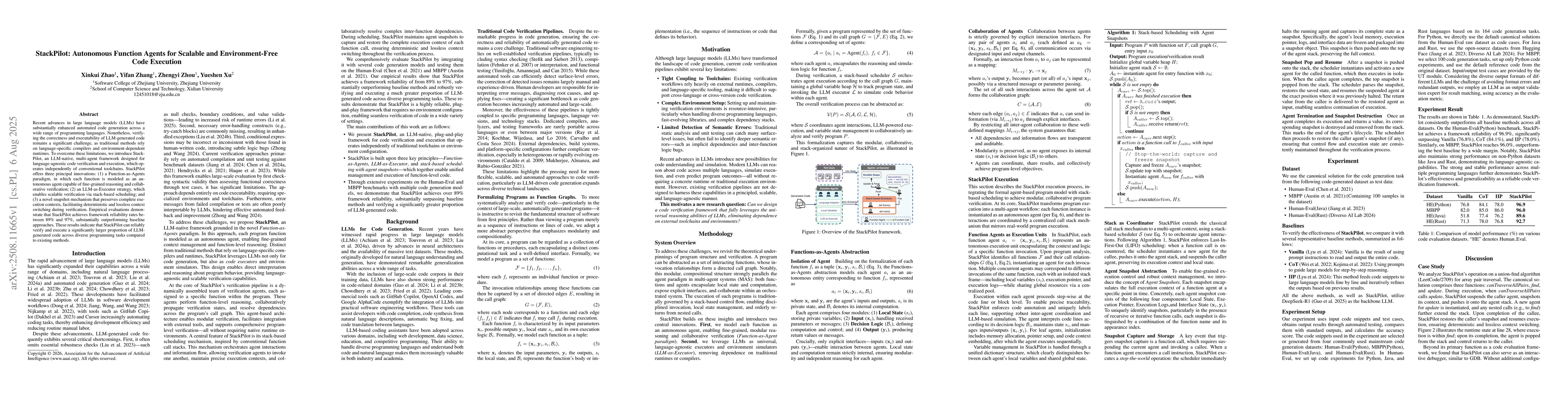 Thumbnail for StackPilot: Autonomous Function Agents for Scalable and Environment-Free
  Code Execution