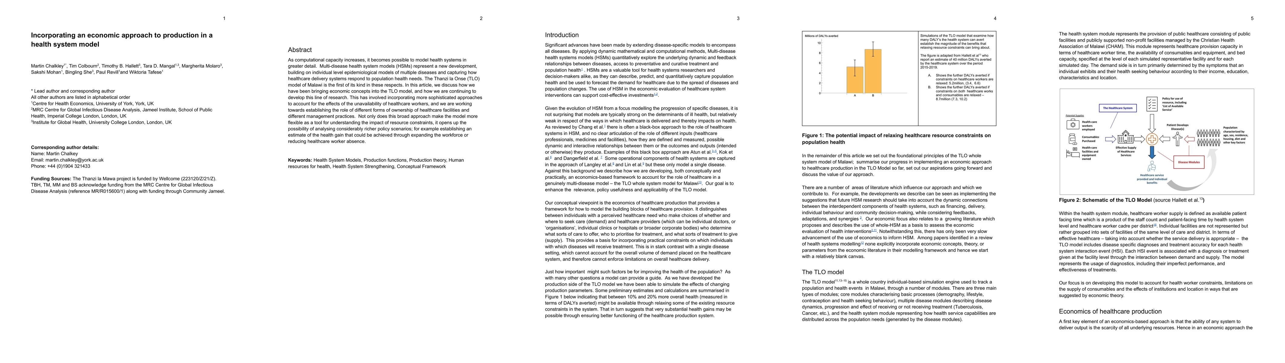 Thumbnail for Incorporating an economic approach to production in a health system
  model