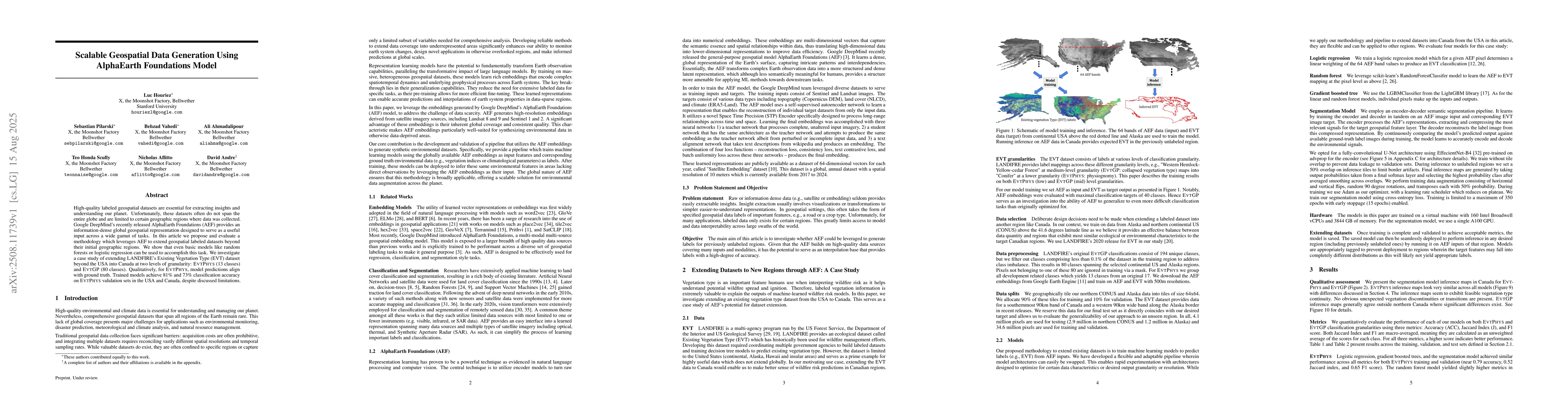 Thumbnail for Scalable Geospatial Data Generation Using AlphaEarth Foundations Model