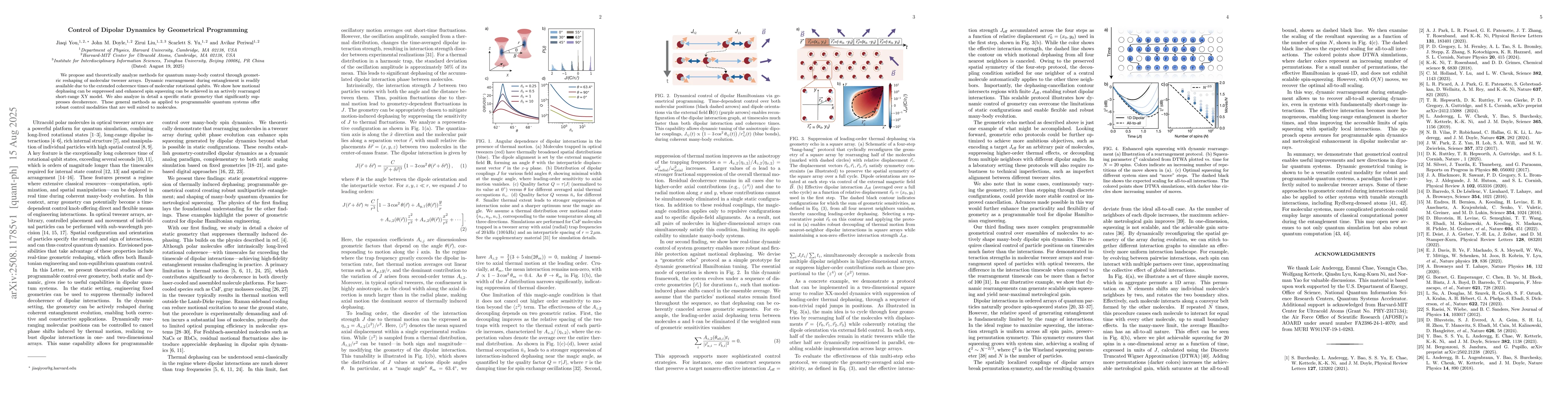 Thumbnail for Control of Dipolar Dynamics by Geometrical Programming
