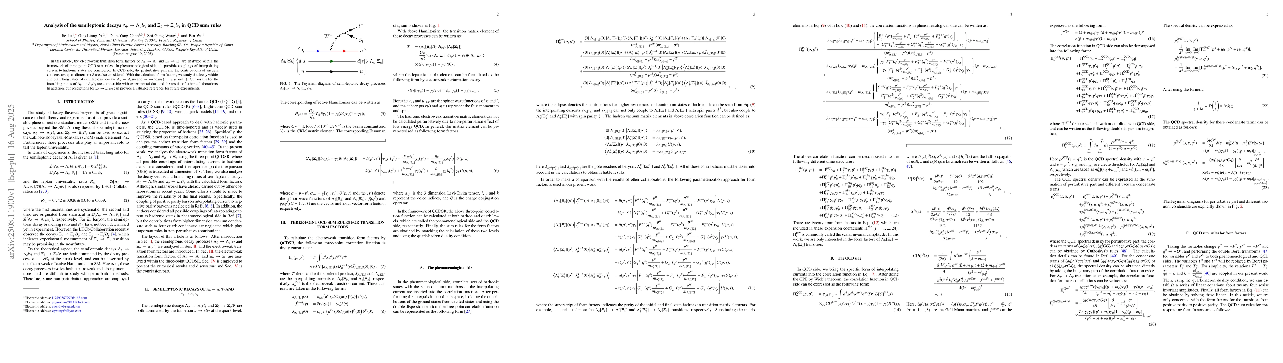 Thumbnail for Analysis of the semileptonic decays $Λ_b\toΛ_cl\barν_l$
  and $Ξ_b\toΞ_cl\barν_l$ in QCD sum rules
