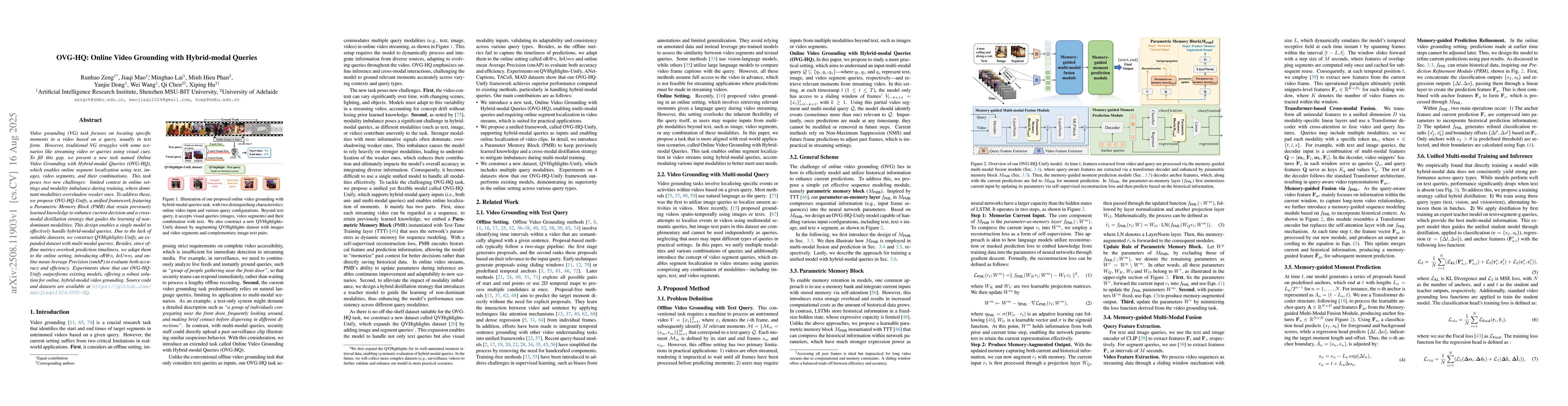 Thumbnail for OVG-HQ: Online Video Grounding with Hybrid-modal Queries