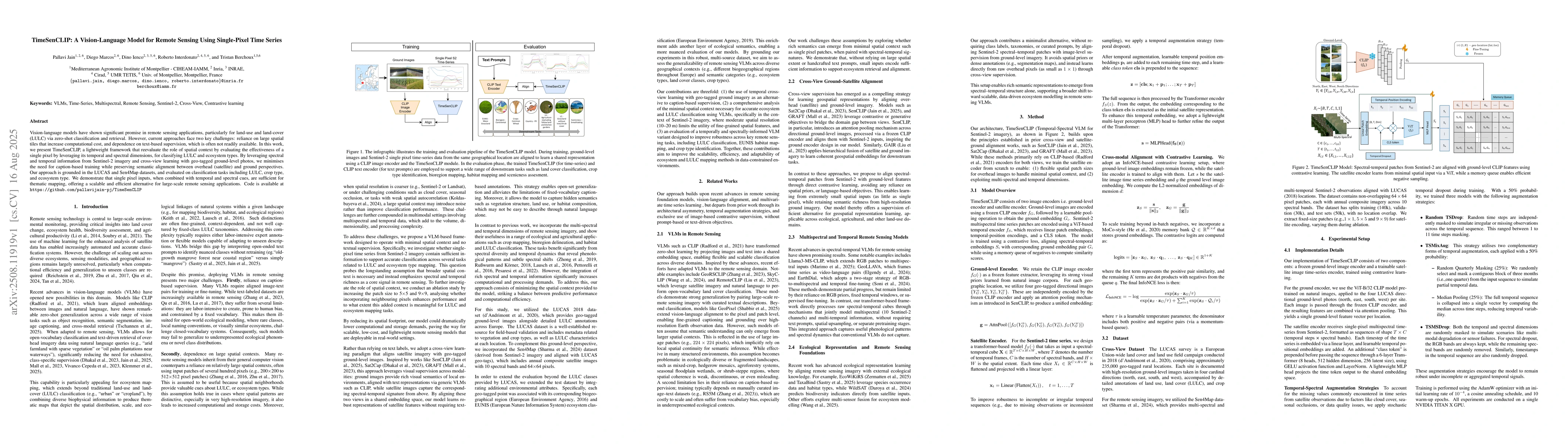 Thumbnail for TimeSenCLIP: A Vision-Language Model for Remote Sensing Using
  Single-Pixel Time Series