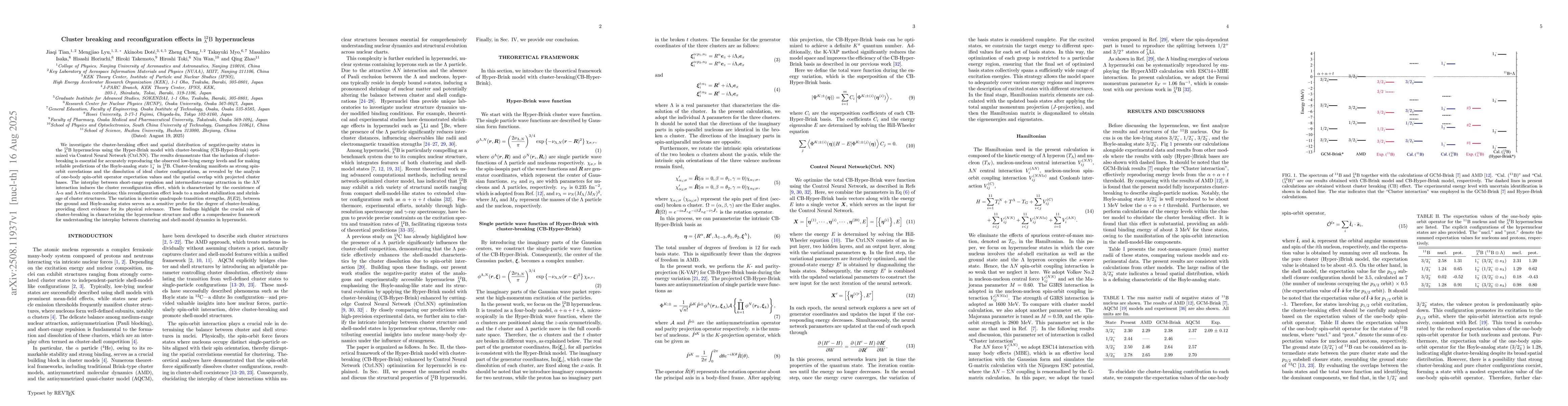Thumbnail for Cluster breaking and reconfiguration effects in 12 Lambda B hypernucleus