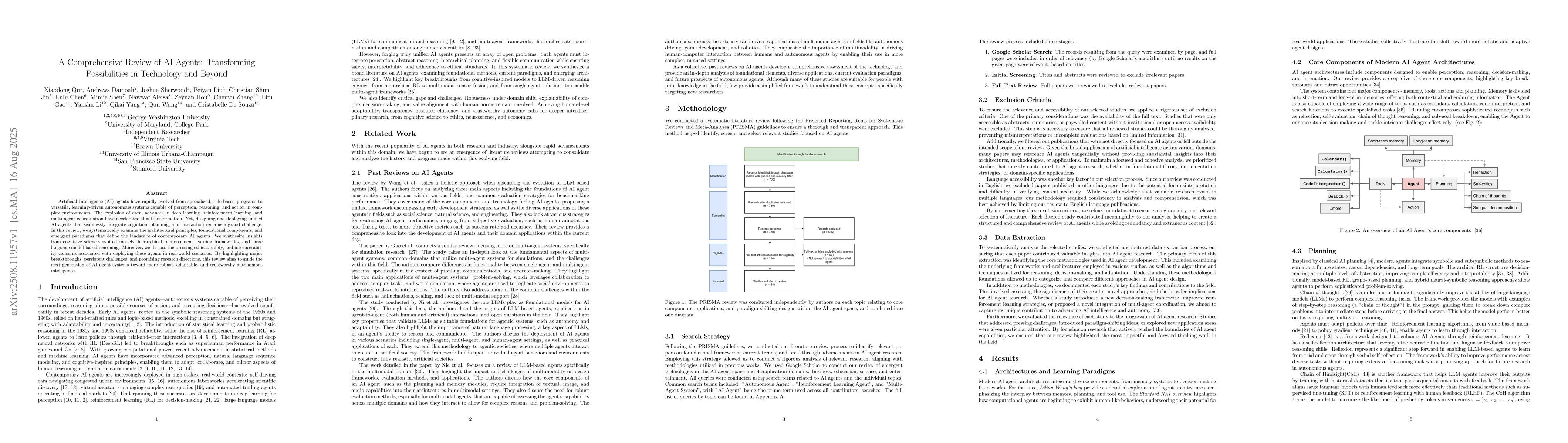 Thumbnail for A Comprehensive Review of AI Agents: Transforming Possibilities in
  Technology and Beyond