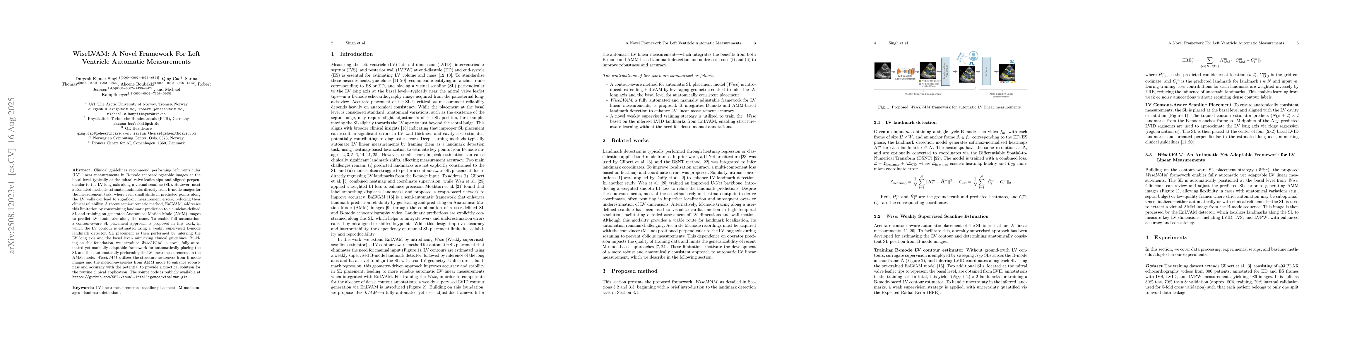 Thumbnail for WiseLVAM: A Novel Framework For Left Ventricle Automatic Measurements