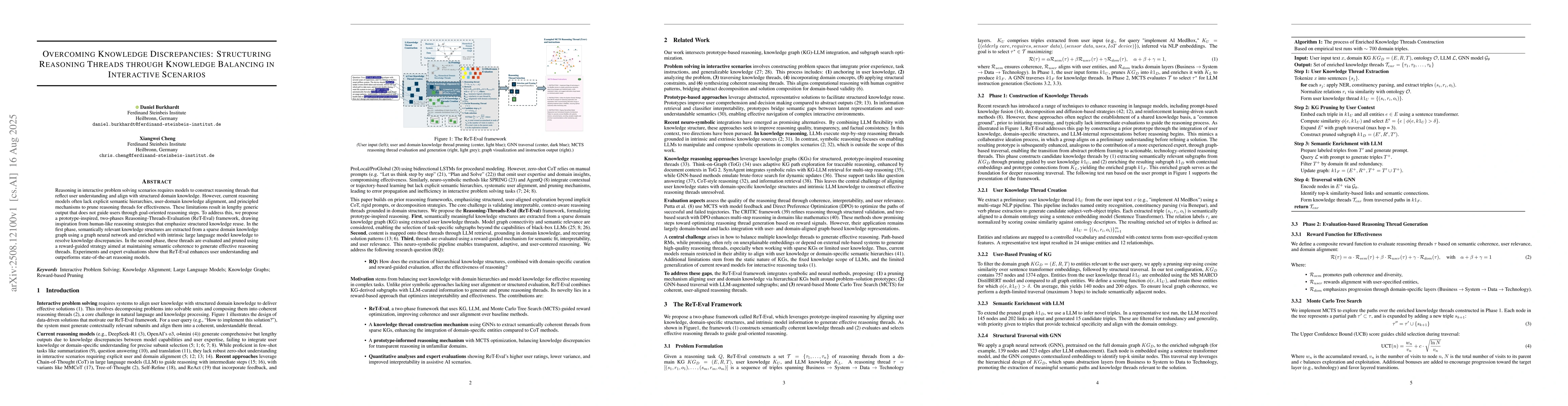 Thumbnail for Overcoming Knowledge Discrepancies: Structuring Reasoning Threads
  through Knowledge Balancing in Interactive Scenarios