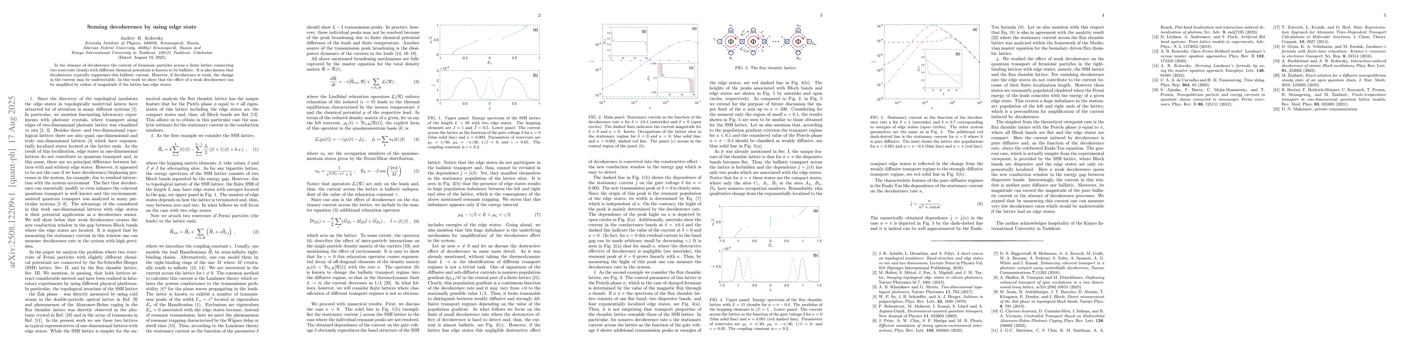 Thumbnail for Sensing decoherence by using edge state