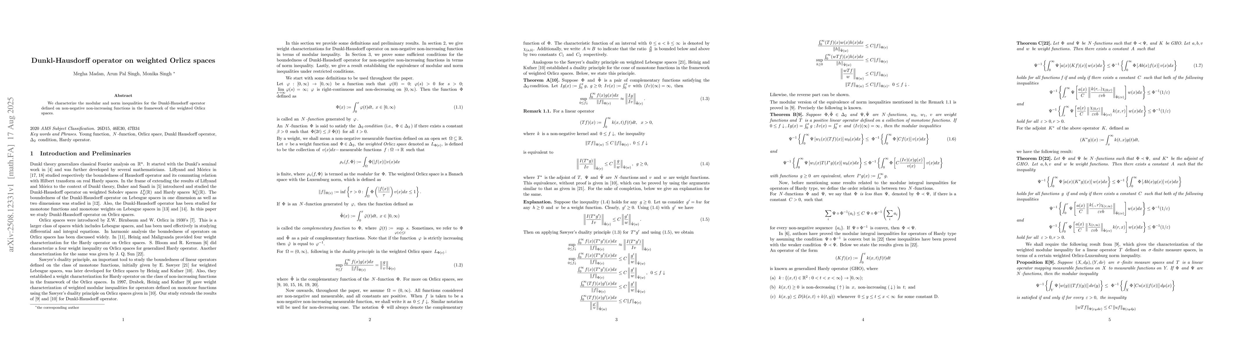 Thumbnail for Dunkl-Hausdorff operator on weighted Orlicz spaces