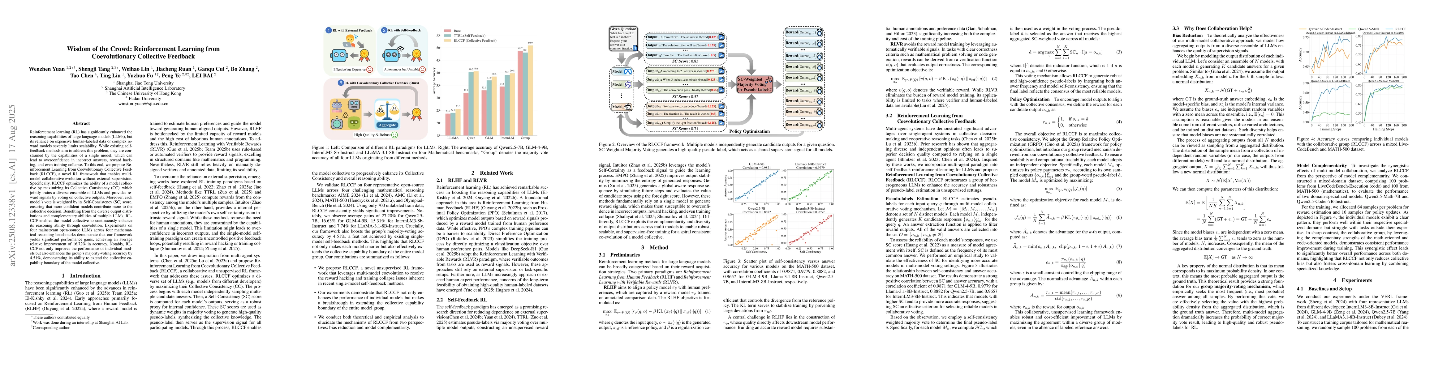 Thumbnail for Wisdom of the Crowd: Reinforcement Learning from Coevolutionary
  Collective Feedback