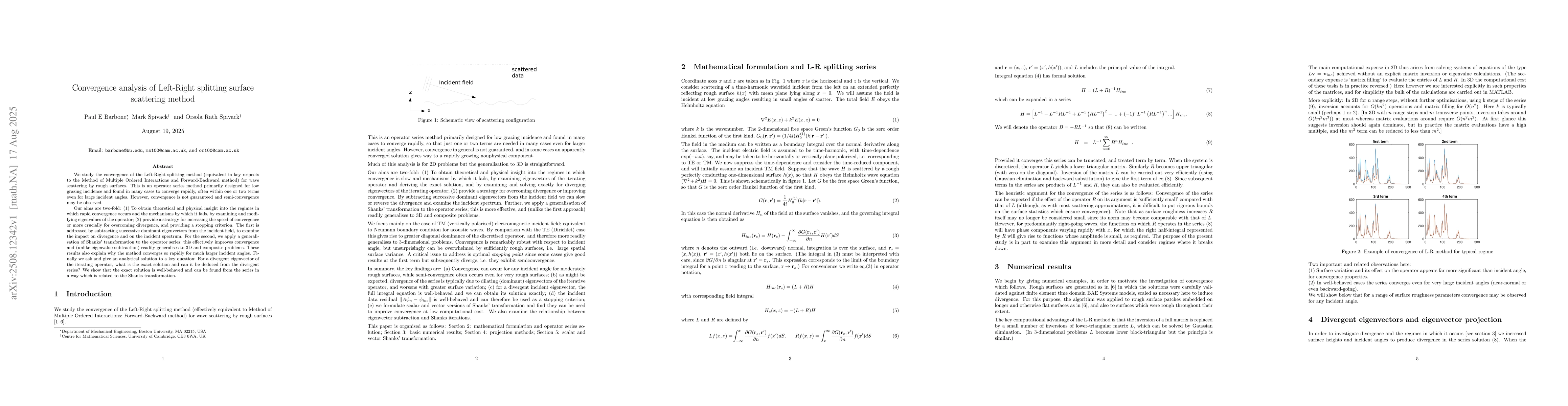 Thumbnail for Convergence analysis of Left-Right splitting surface scattering method